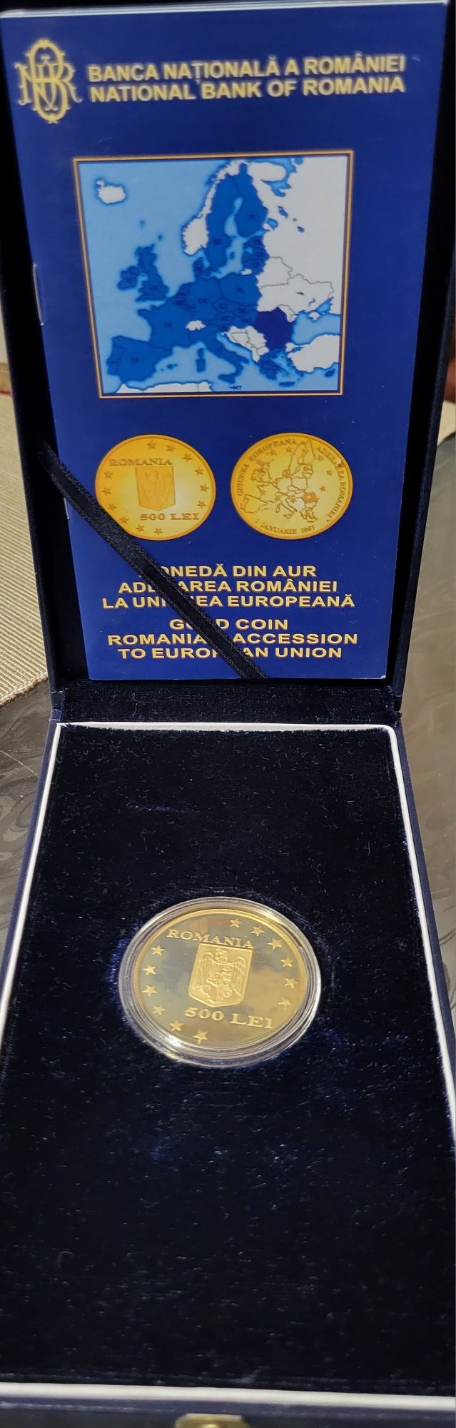 Moneda aur uncie BNR ,,Aderarea României La UE ""