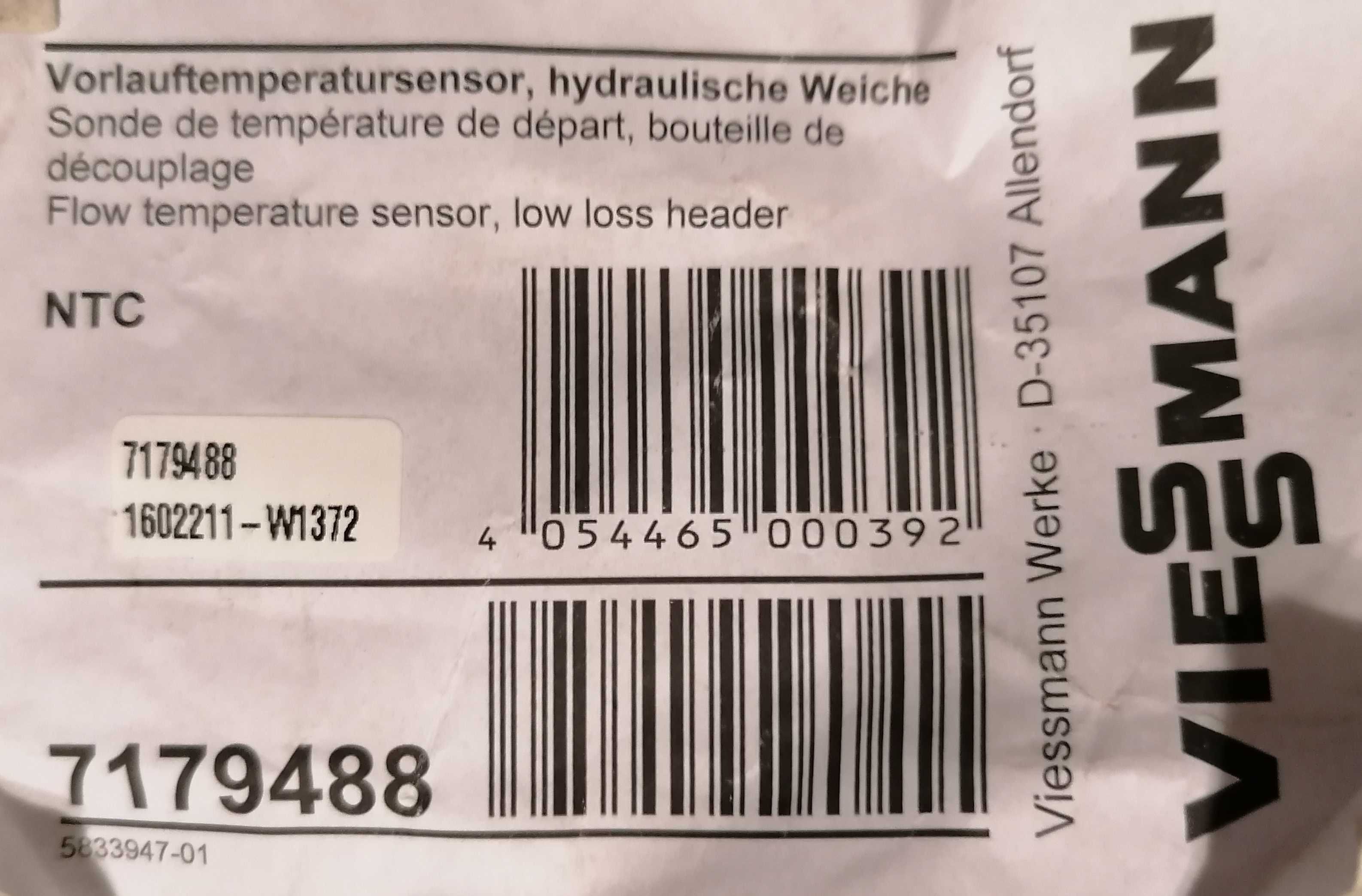 Senzor preselector hidraulic (butelie egalizare) Viessmann