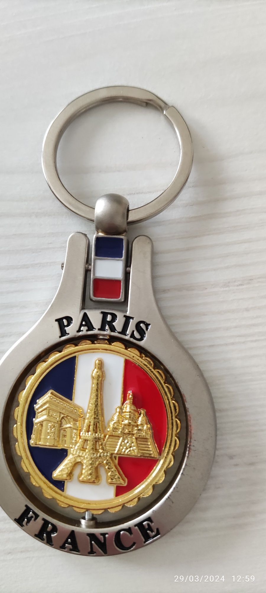 Breloc Paris Franța suvenir nou metalic