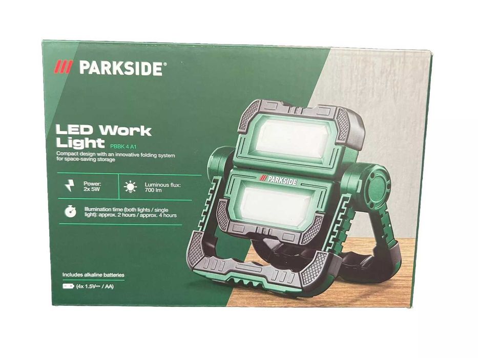 Строителен прожектор PARKSIDE PBBK 4 A1, LED, 4х АА батерии