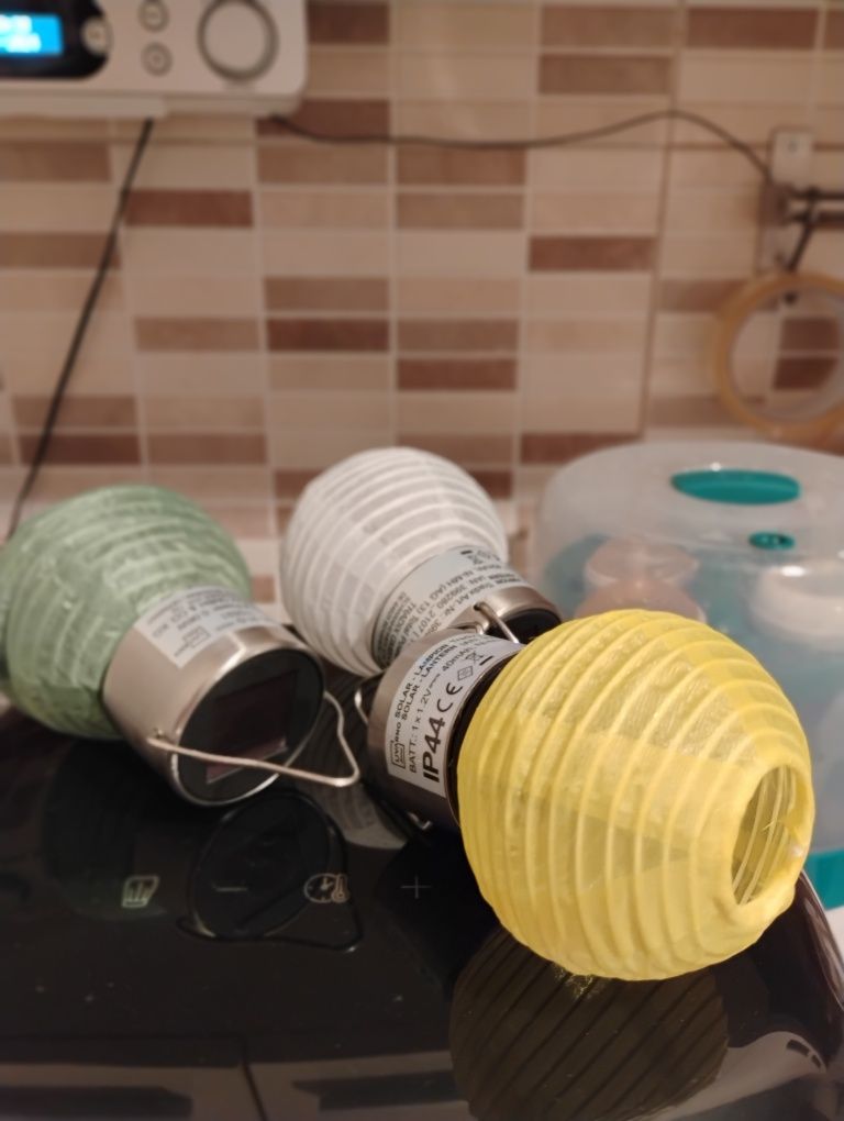 3xLampion solar. NOI!