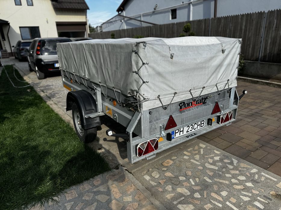 Remorca PONGRATZ TPA U/LPA 250/12 U ,250x125cm interior
