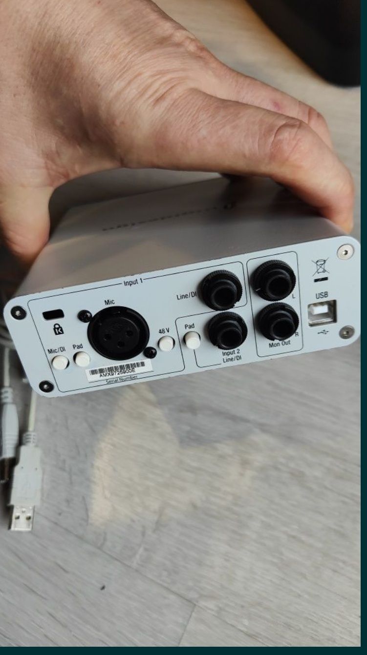 Interfața audio Digidesign Mbox 2 Mini consola mixaj recording phantom