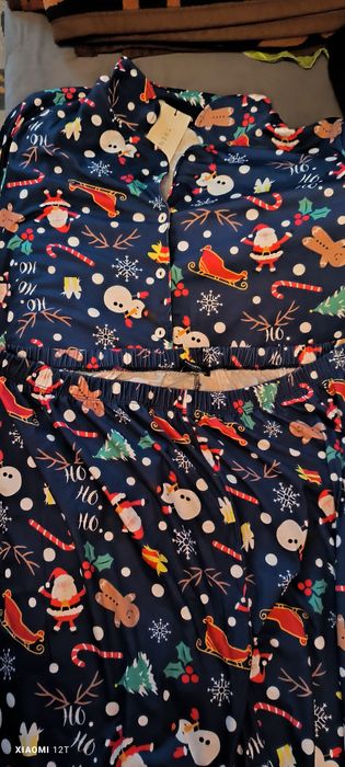 Pijama dama imprimeu Craciun