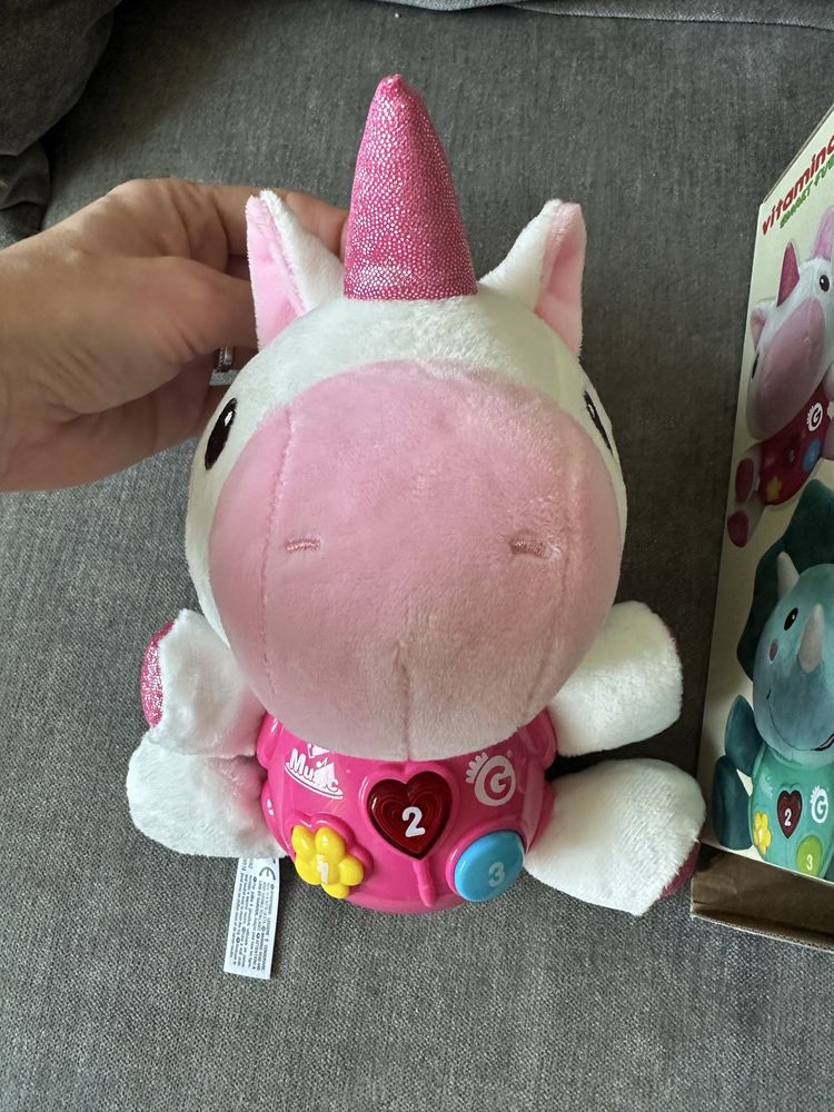 Unicorn jucarie de plus cu sunete