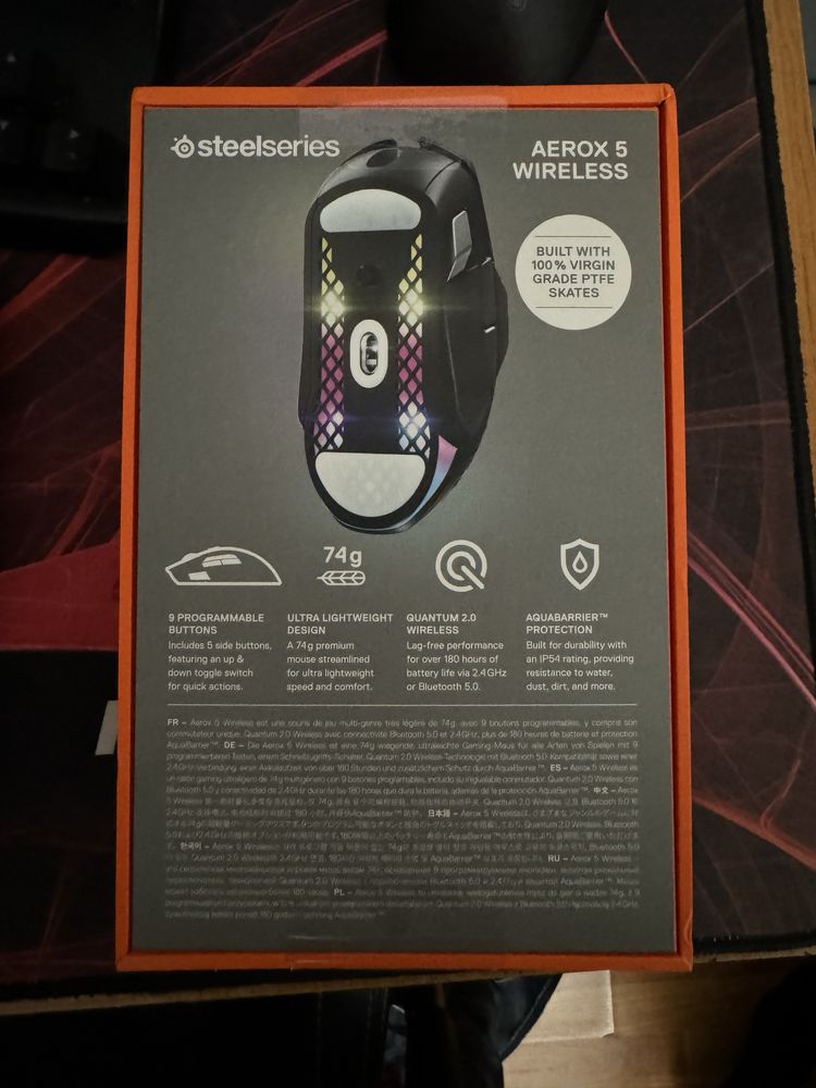 Mouse Steelseries Aerox 5 wireless sigilat