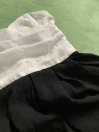 Официална черно-бяла рокля