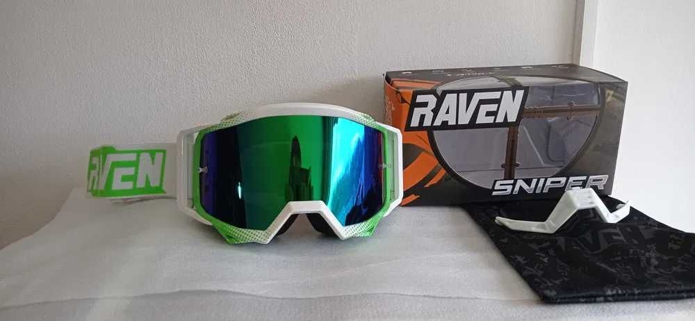 Ochelari  atv moto enduro downhill snowboard schi Raven sky snowmobile