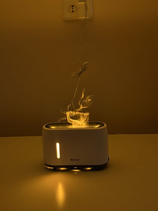Увлажнитель воздуха с эффектом пламени  БЕСШУМНЫЙ • БЕЗОПАСНЫЙ