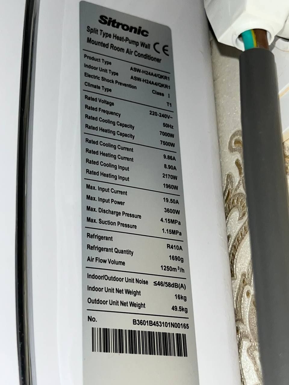 Ishlatilgan konditsioner sotiladi 24 tali bez inverter SITRONIC .