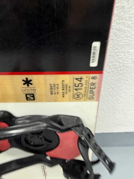 placa snowboard salomon super 8 L154cm