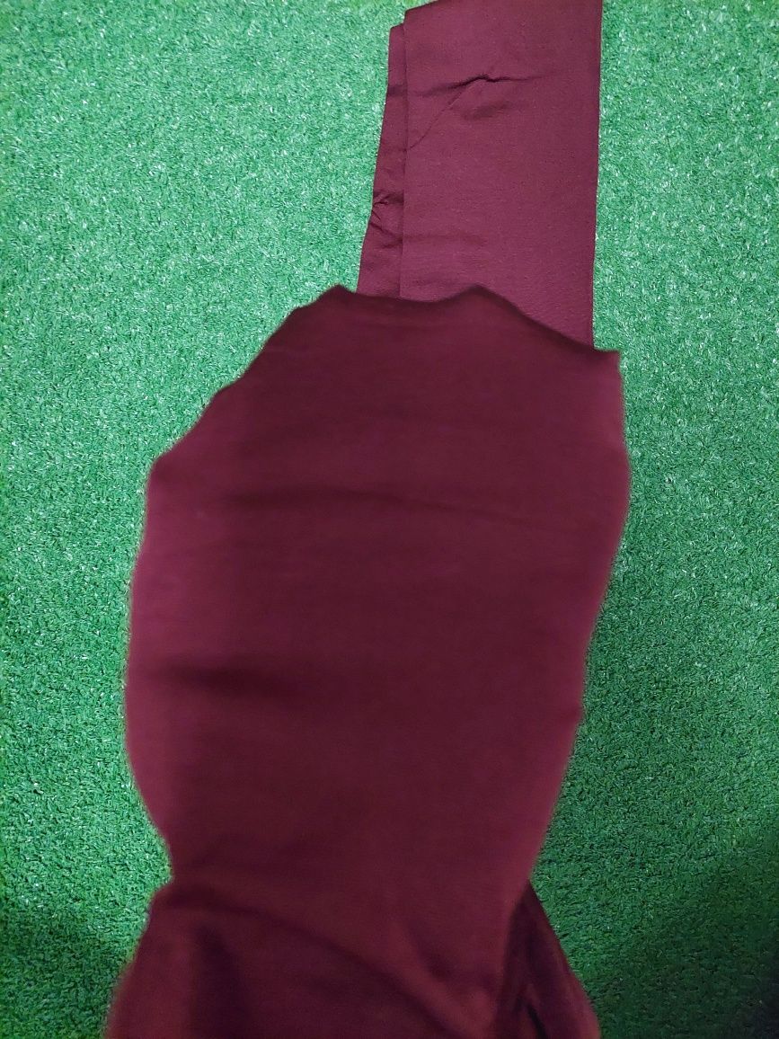 Дамски плътен чорапогащник в цвят бордо