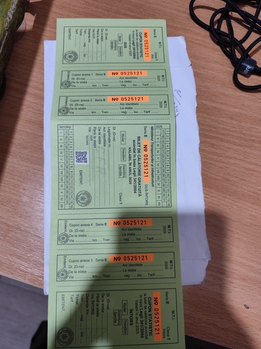 De vanzare pentru tren