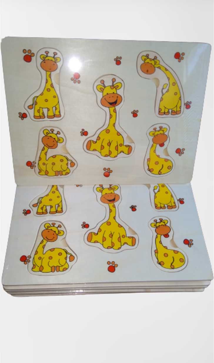 ТОП! 3 модела дървени дъски с животни  жираф, калинка и далматинец