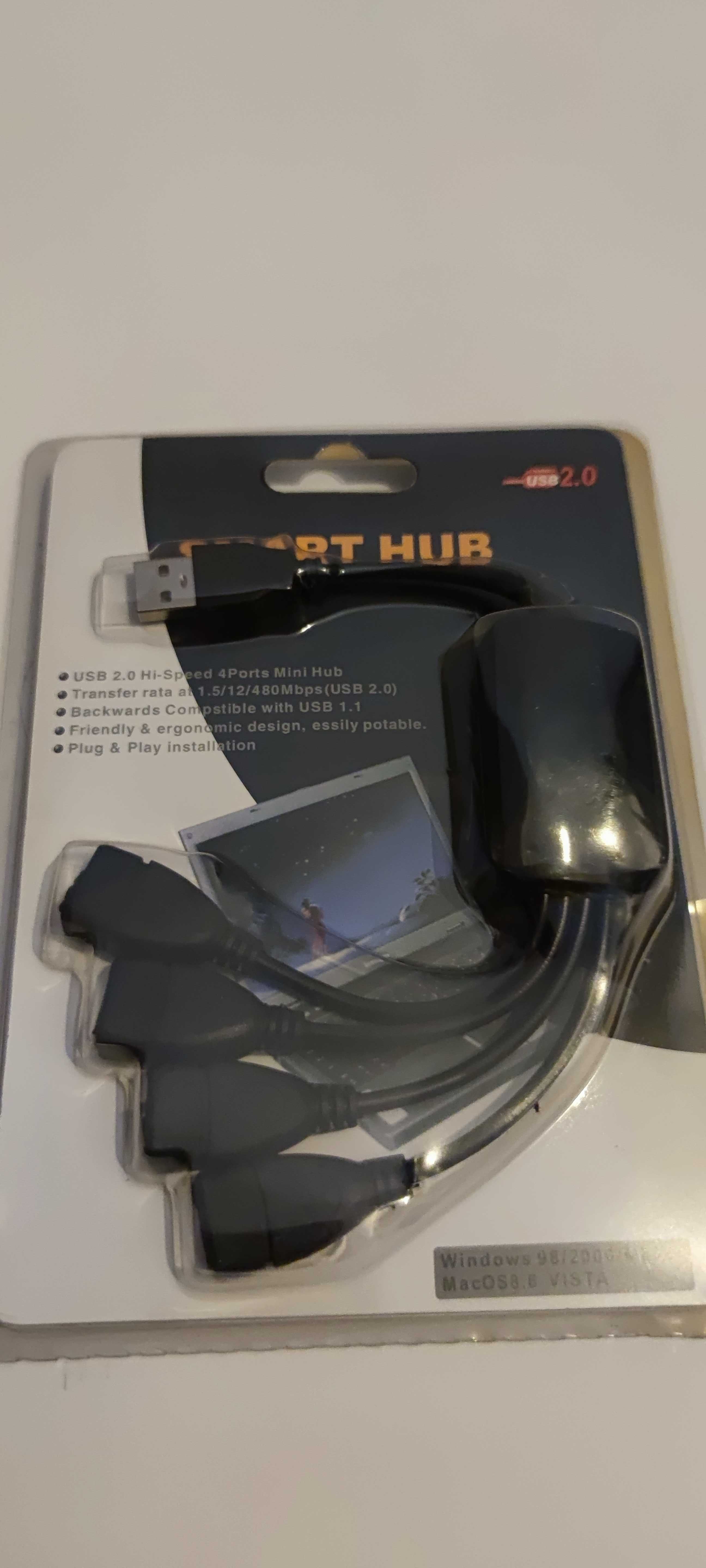Livrare gratuita! Splitter Smart Hub USB 4 porturi pe cablu