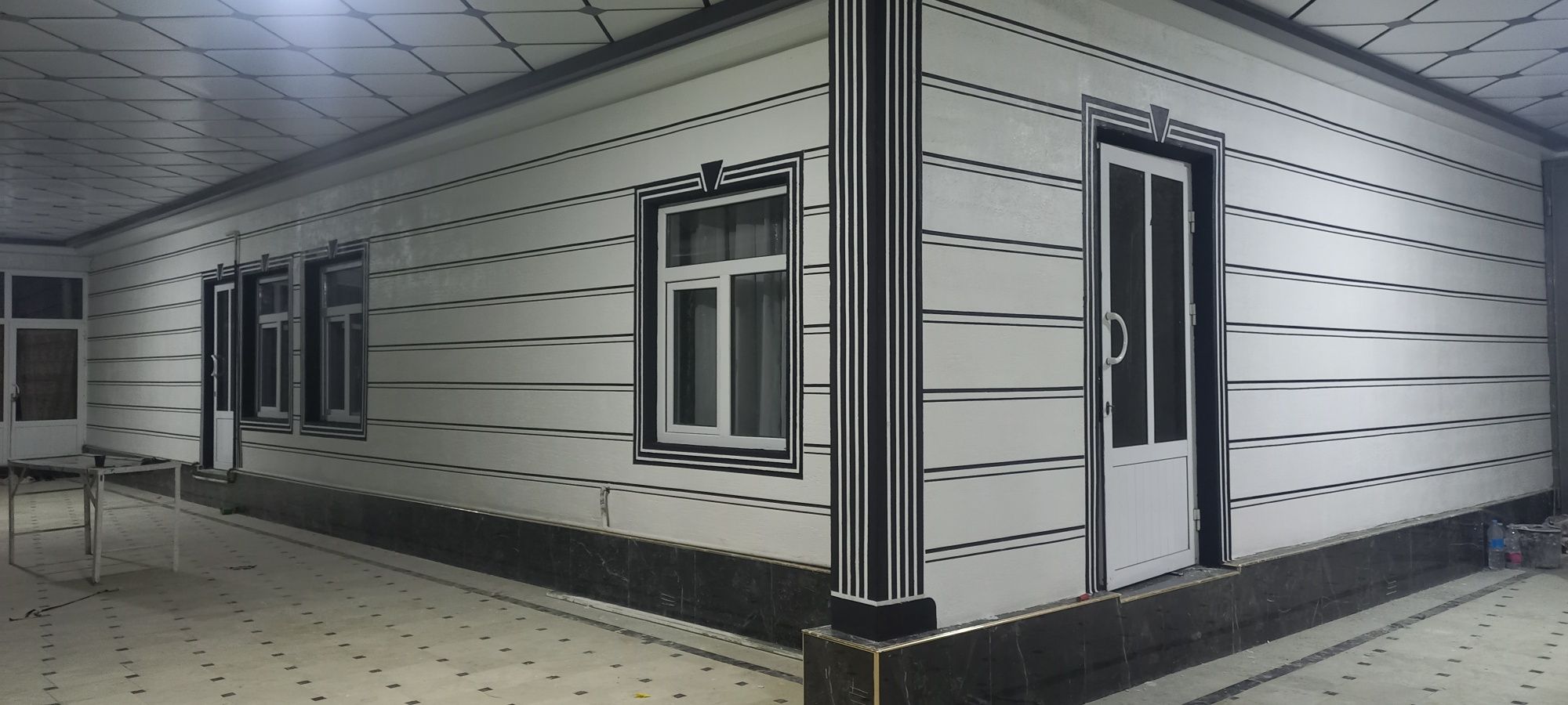 Услуги травертин фасад