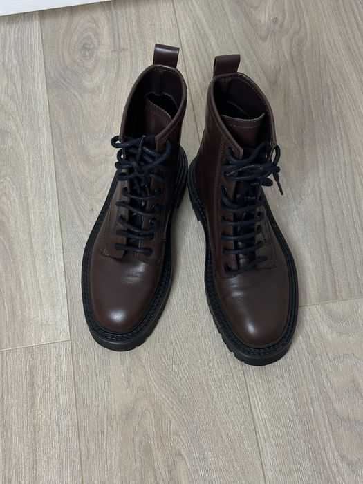 Ботинки женские из натуральной кожи ZARA