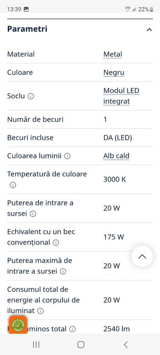 Vând corp de iluminat