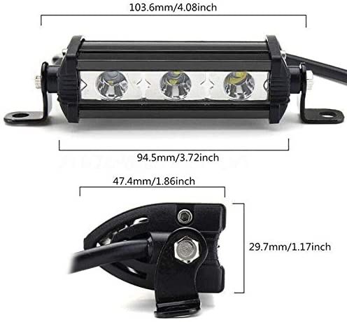 2 БРОЯ Диодни Фарове 11 См LED 12V 24V За ATV Джип