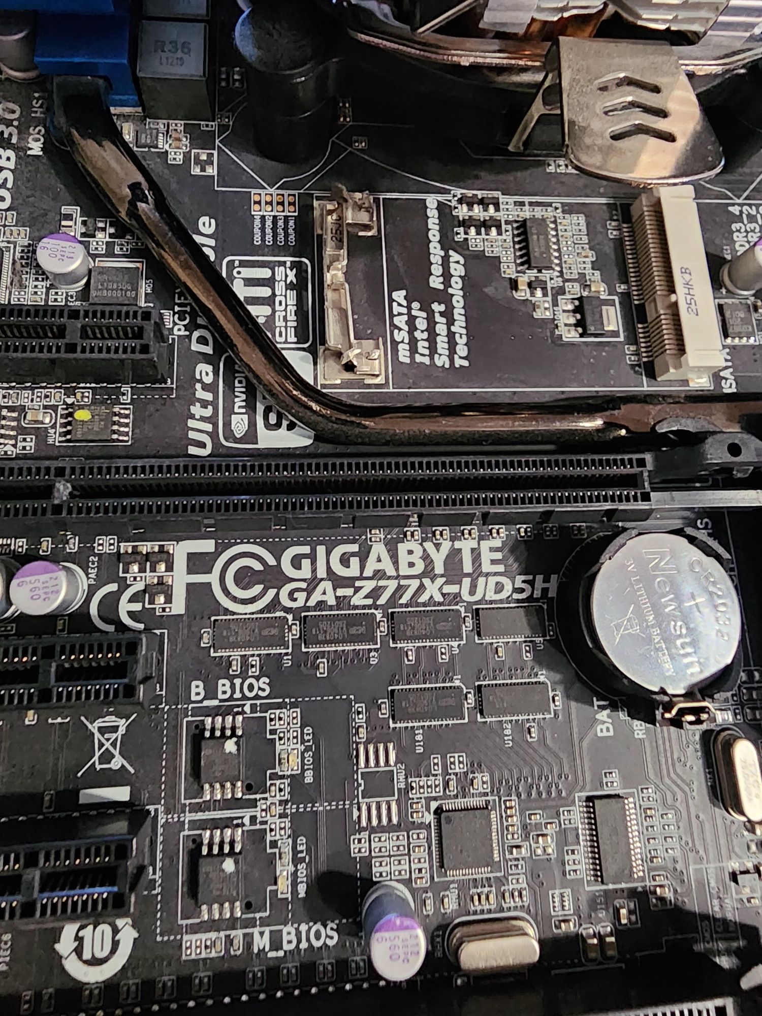 Дънна платка Gigabyte - 1155 + cpu + ram
