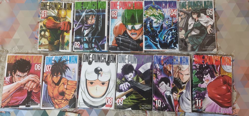 Манга One-Puch Man 1-11 том