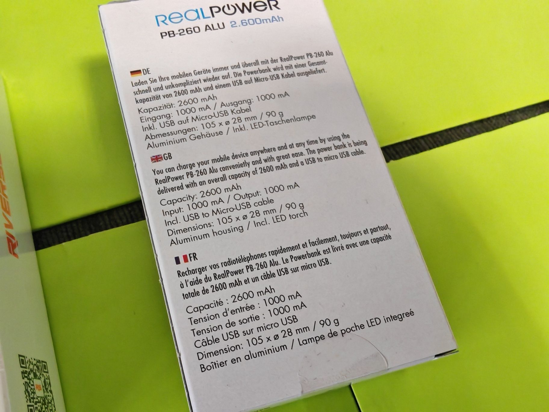 ЗАПЕЧАТАНИ 3бр. ULTRON RealPower 2,600 mAh с фенер YETTEL
