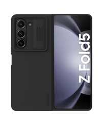 Samsung Z FOLD 4 5 Husa Nillkin TPU Soft Alcantara Interior Neagra