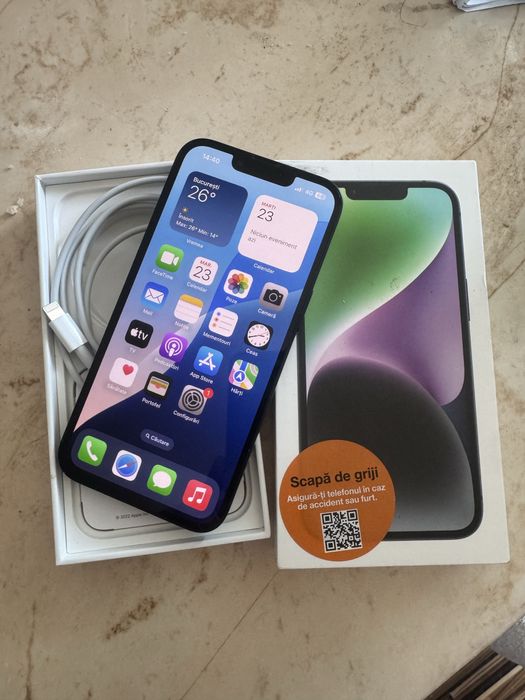 Iphone 14 negru 128gb liber de retea