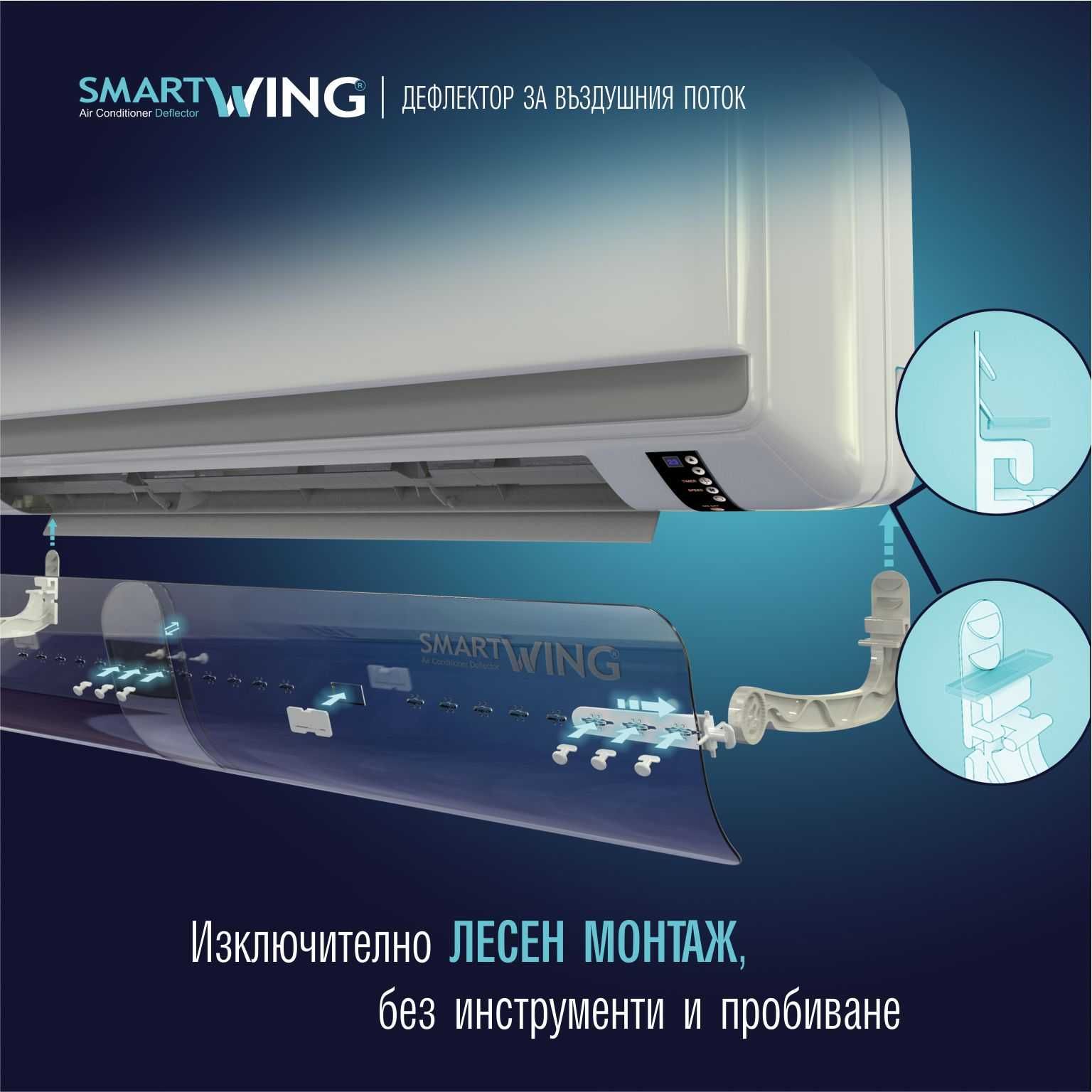 Дефлектор за климатик SmartWing