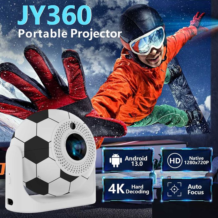 Videoproiector AOKANG JY360, Android 13, Wi-Fi6, Bluetooth 5.0