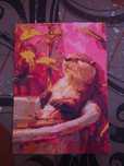 Tablou handmade Diamond Painting – Vidră&Cadă (30x40 cm)