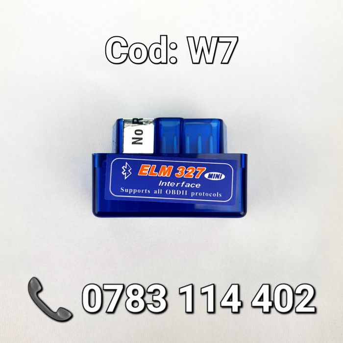 Interfata Mini ELM327-Bluetooth-OBD2-Diagnoza AUTO Portabila-Tester-W7