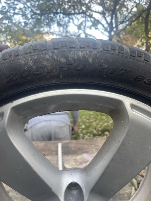 Jante originale VW PASSAT 205/50 R17 cu cauciucuri iarna