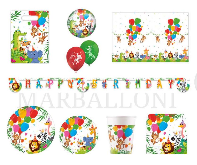 Парти Артикули Джунгла, Парти Украса Джунгла, Джунгла Парти Декор