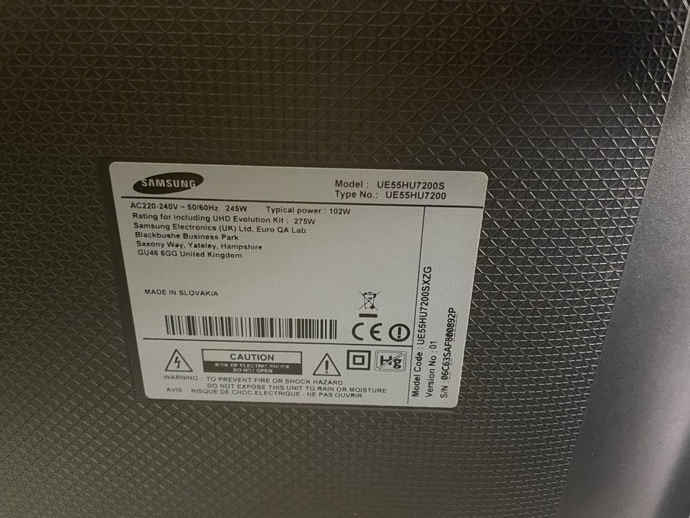 Телевизор Samsung Smart 4K 55 инча