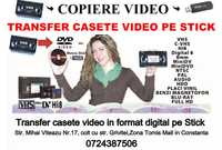 Transfer casete video pe stick,DVD,HDD. Copiere video în Constanța