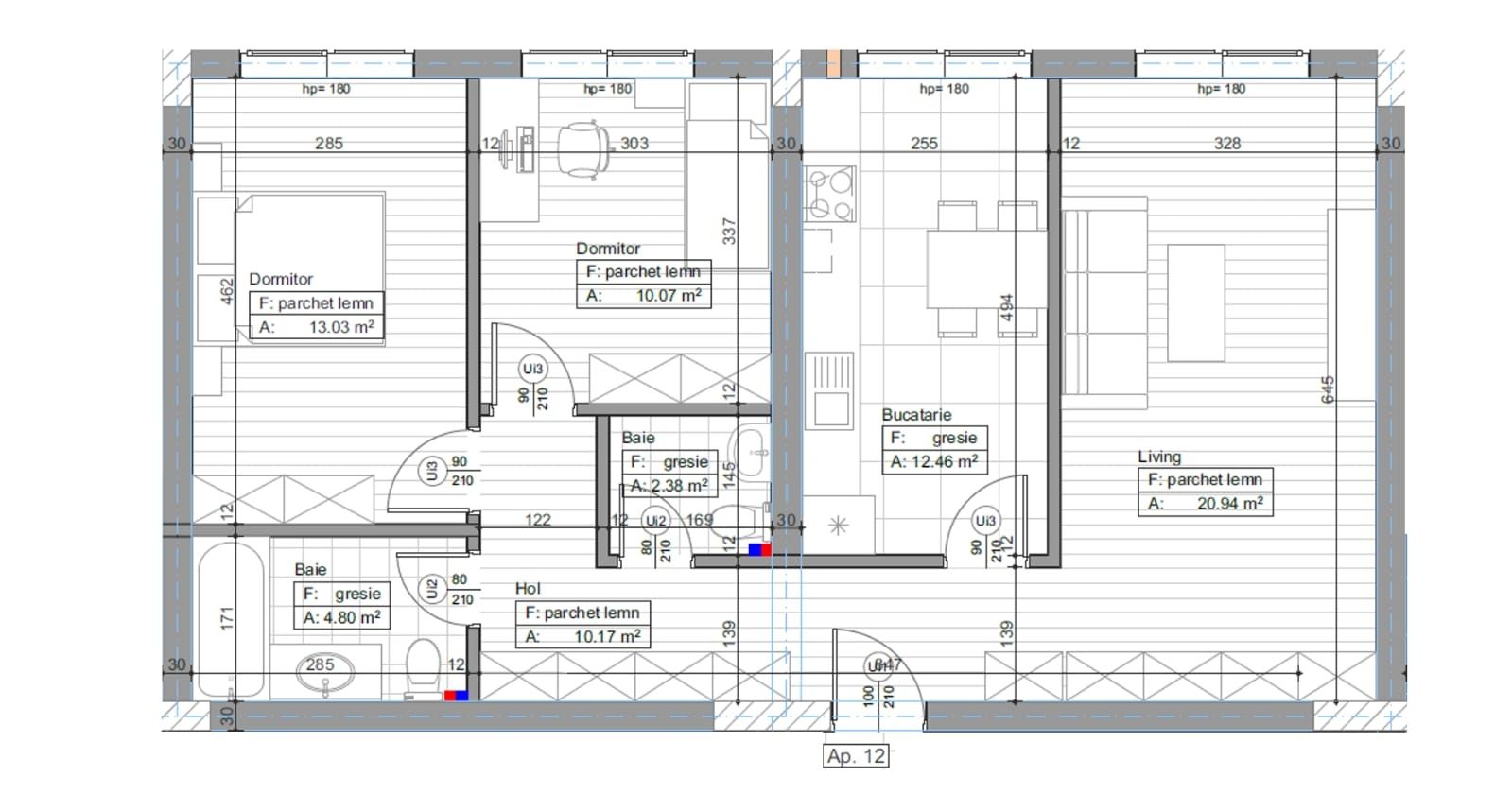 Comision 0! Apartament 3 camere, 2 băi, la cheie, boxă și parcare.