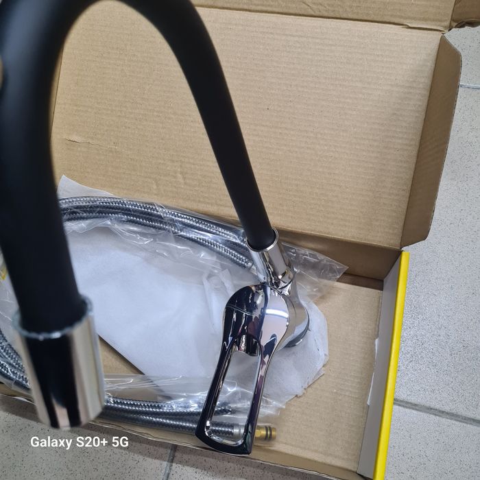 Baterie chiuveta neagra aliaj zinc+ABS