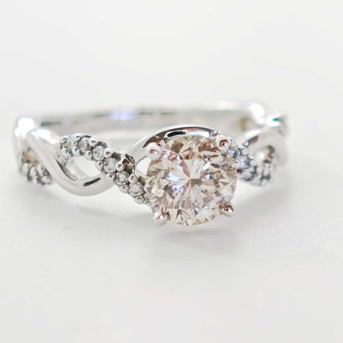 Inel aur 14k cu diamante 1.13ct