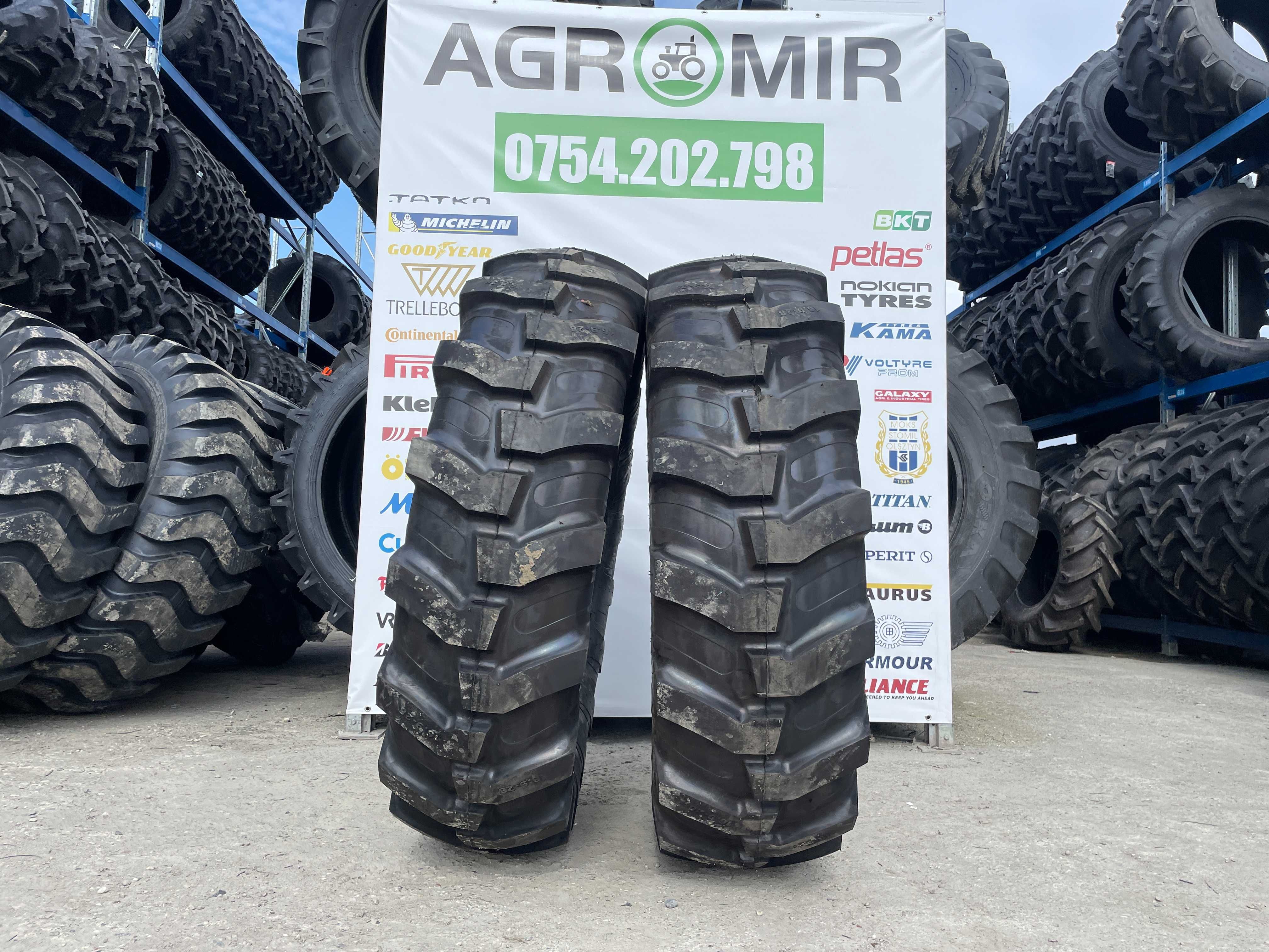 Anvelope noi industriale 16.9-28 Roadmile Cauciucuri JCB Terex 12pr