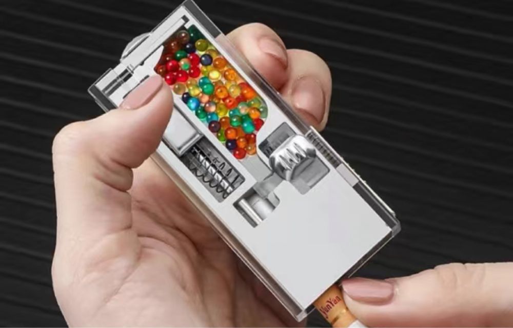 Электронная зажигалка с шариками для привкуса