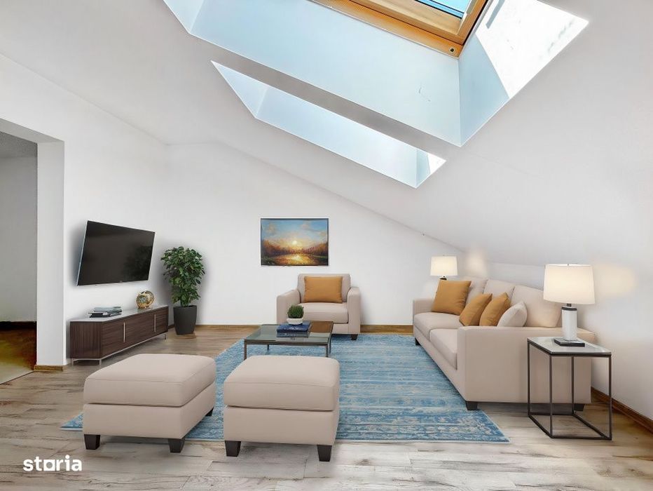 Mansarda la etajul 3 | 2 camere | BRAYTIM - MUSICESCU | Bloc Nou | 68