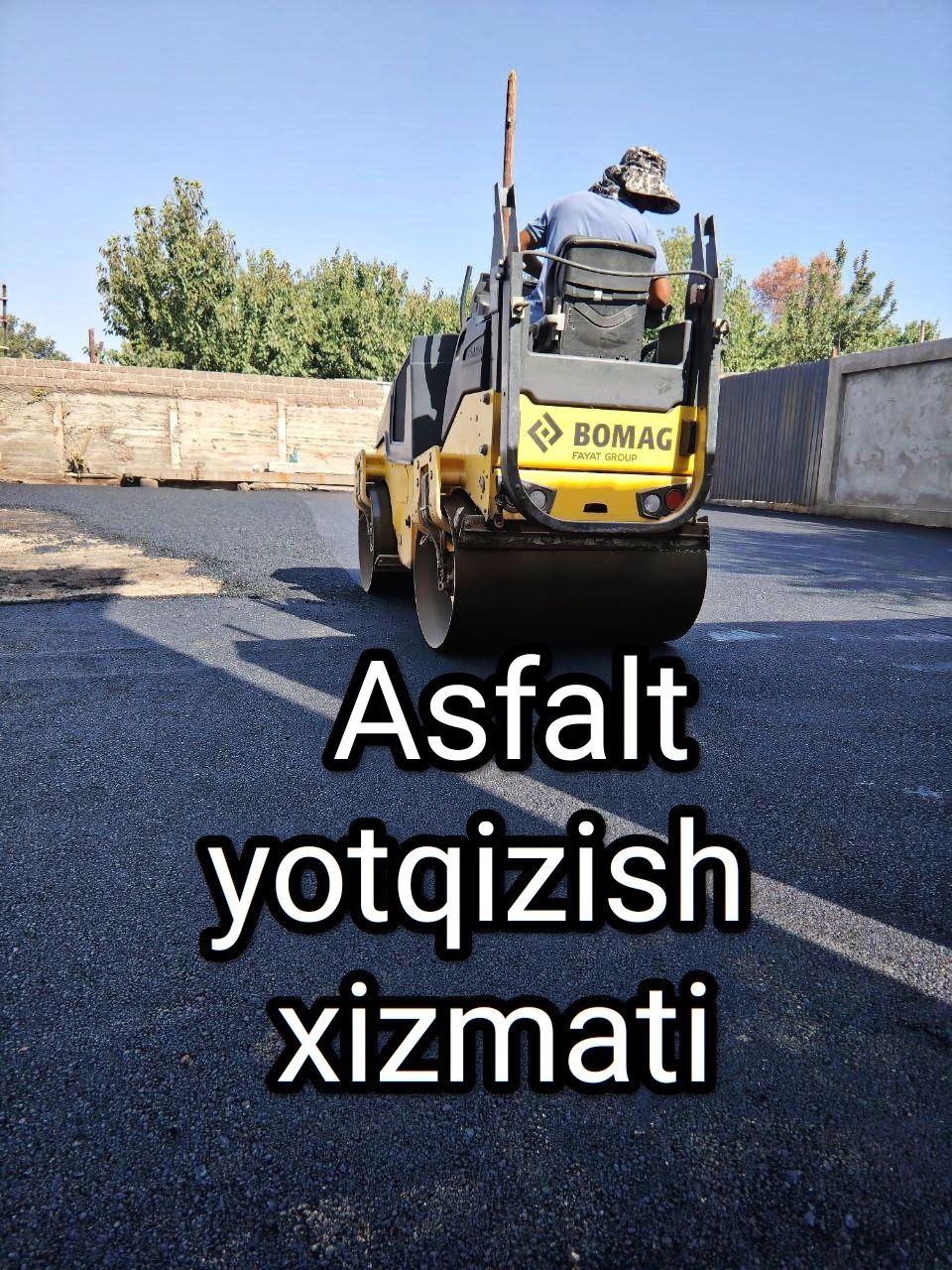 Asfalt yotqizish xizmati