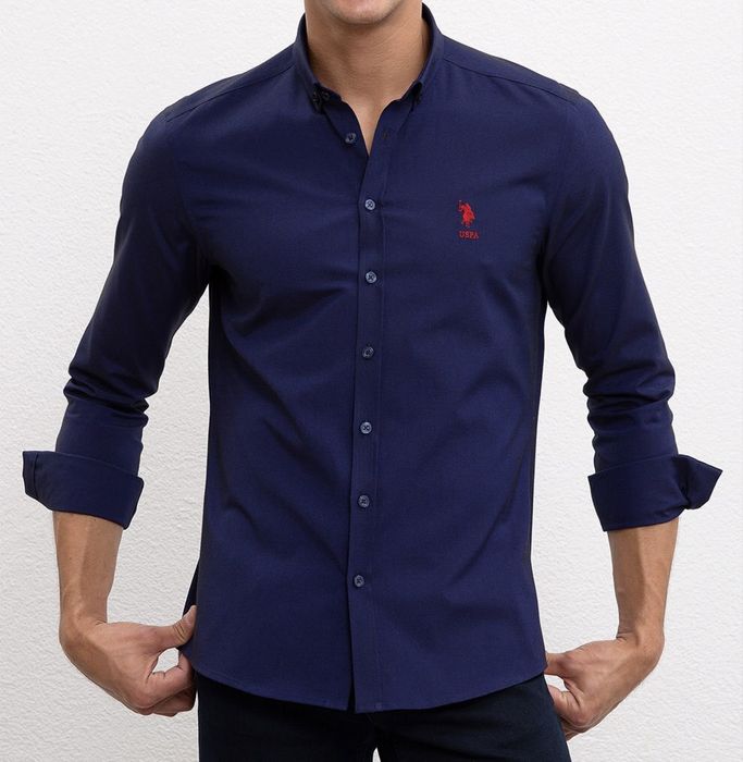 U.S. Polo Assn. Мьжка тьмносиня риза