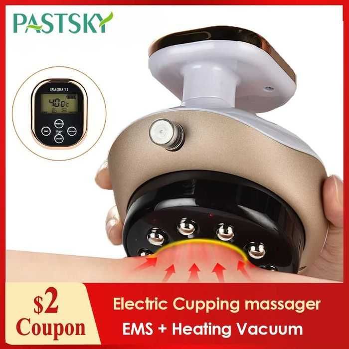 Електрически вендузи ГУА ШЪ антицелулитен масажор Gua Sha therapy tool