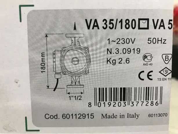 Pompa recirculare DAB centrala termica lemne VA 55 180 si 35 180