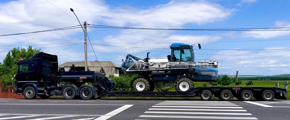 Trailer agabaritic/transport utilaje/combine/tractoare/excavatoare