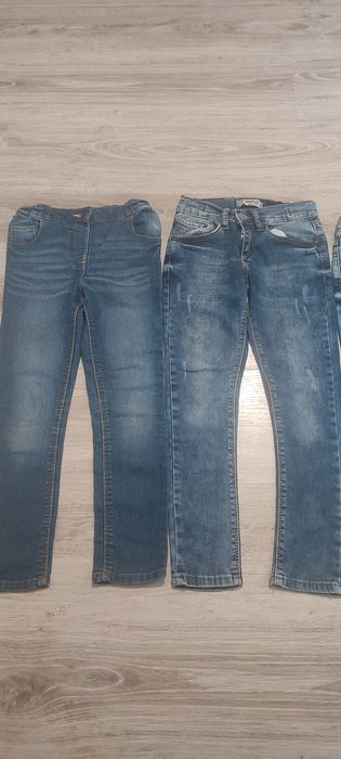 Set 4 perechi de blugi pentru fete 110 /116 cm