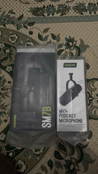 Shure MV7+ подкаст микрофон