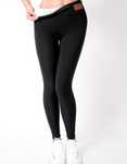 Pantaloni colanti Dama cu Talie elastica si Captuseala Blana, Negri